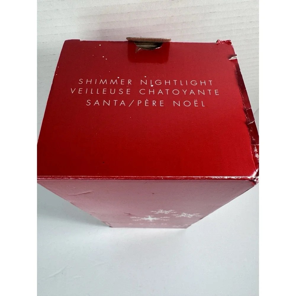 SANTA CLAUS SHIMMERY NIGHTLIGHT Avon Holiday Inside Home RETIRED New Boxed